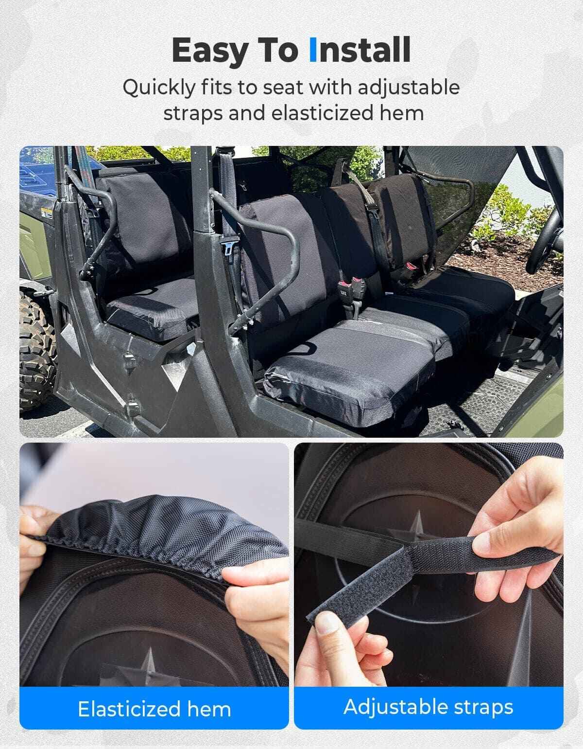 Kemimoto Tracker 800SX Water-Resistant Seat Cover with Storage Pocket