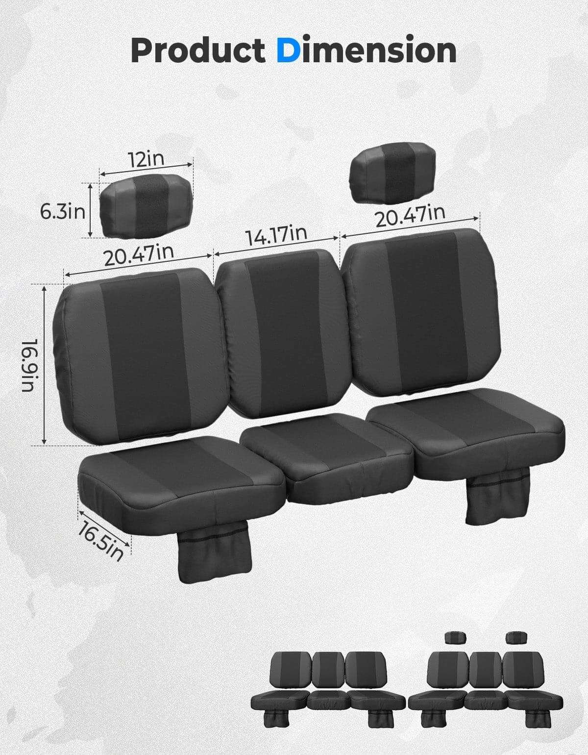 Kemimoto Tracker 800SX Water-Resistant Seat Cover with Storage Pocket