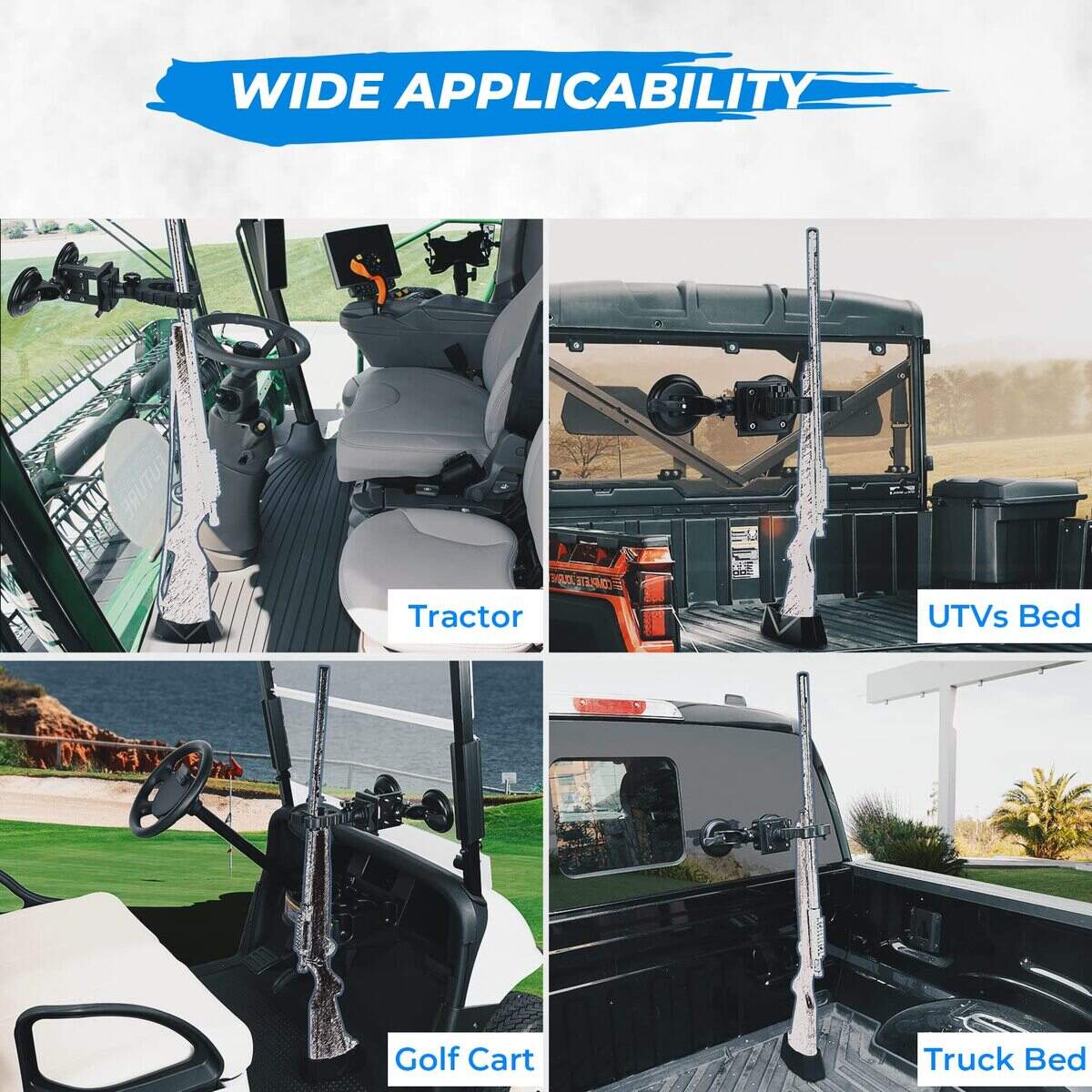 Kemimoto Gun Holder Rack for Glass Windshield