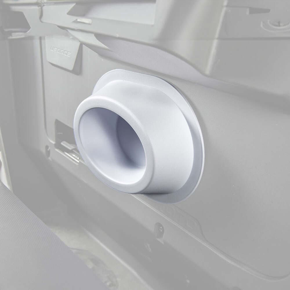 Kemimoto Universal Angeled Speaker Pods for 6x9 Speakers - White 2 Pcs
