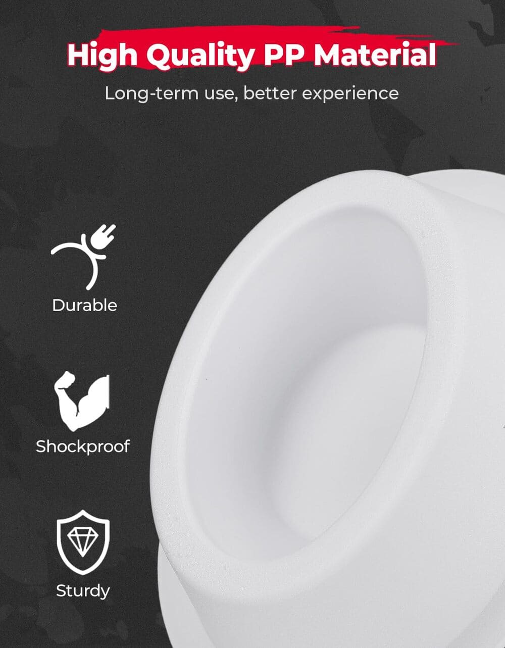 Kemimoto Universal Angeled Speaker Pods for 6x9 Speakers - White 2 Pcs
