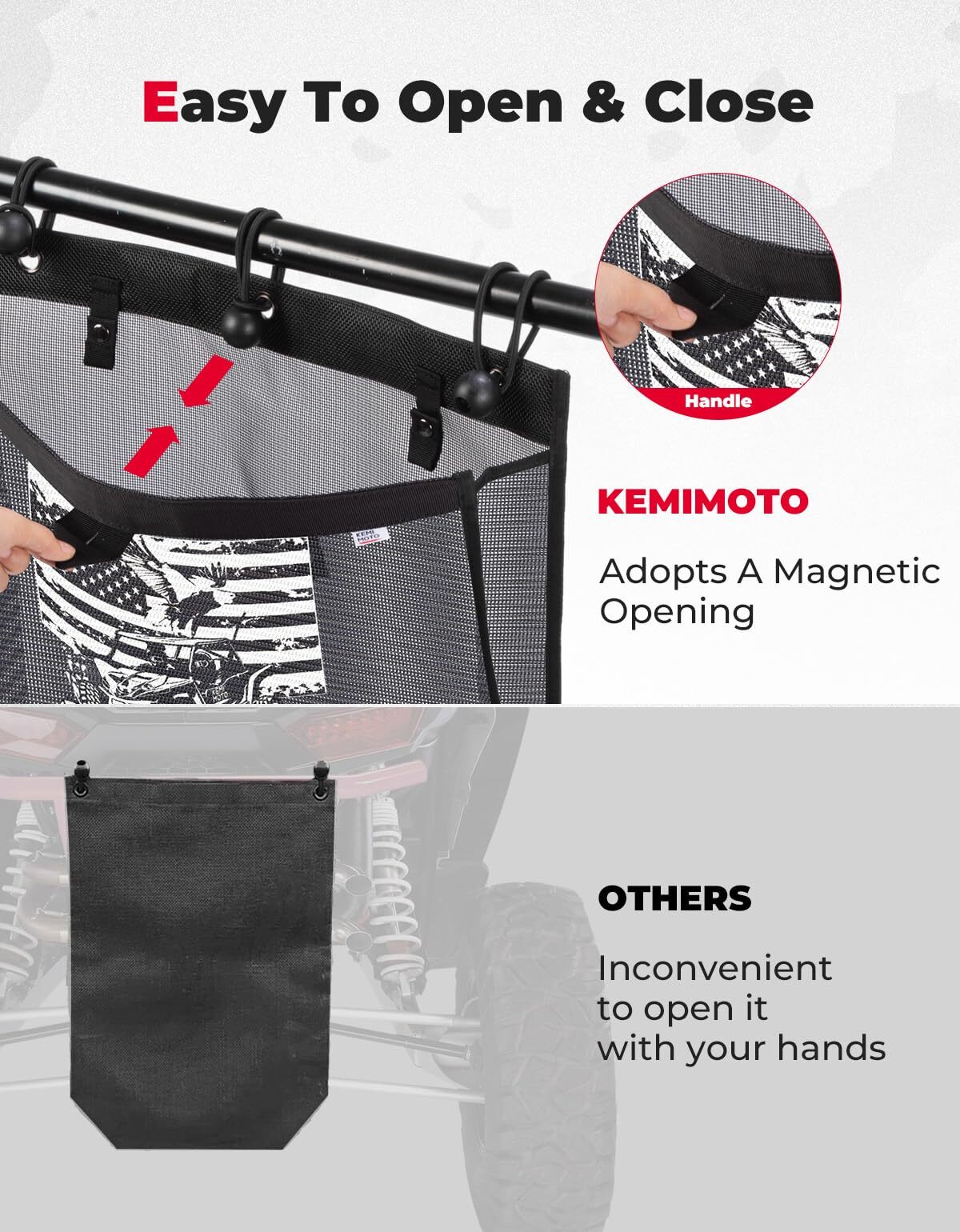 Kemimoto Universal Trash Sack Mesh Trash Bag