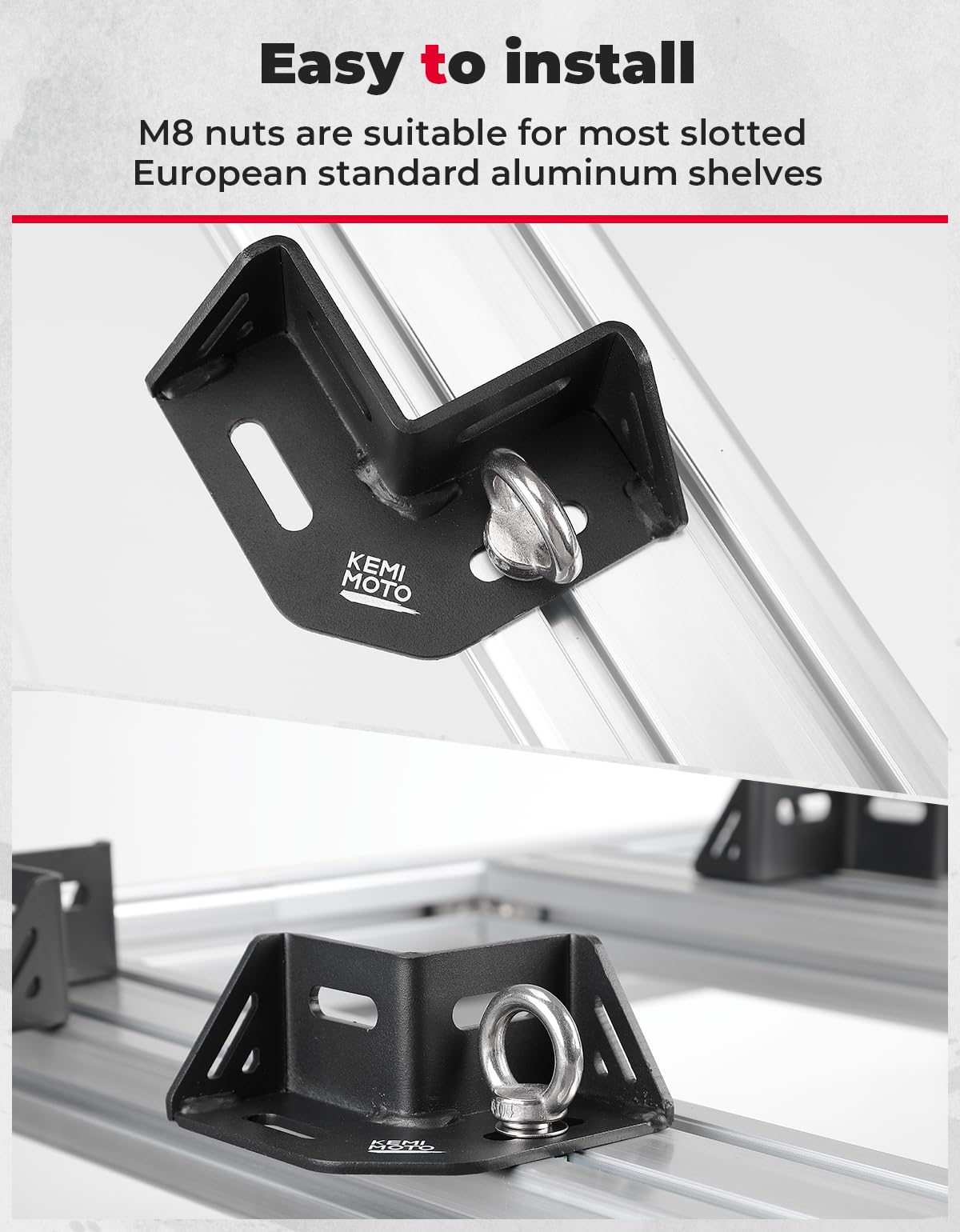 Kemimoto Universal Platform Cargo Corner Brackets 4pcs