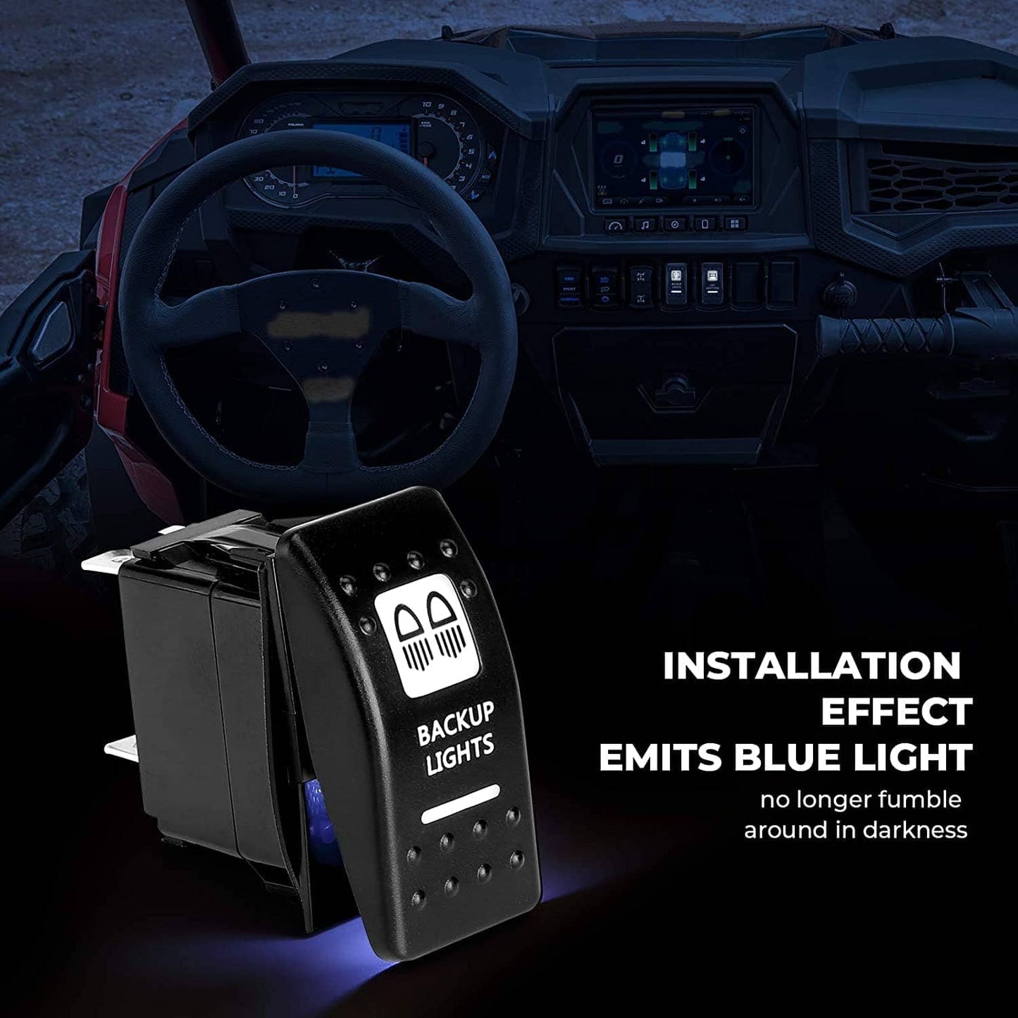 Kemimoto UTV / ATV 5Pin Rocker Switch