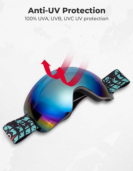 Kemimoto UTV/ ATV UV Protection Clear Vision Goggles