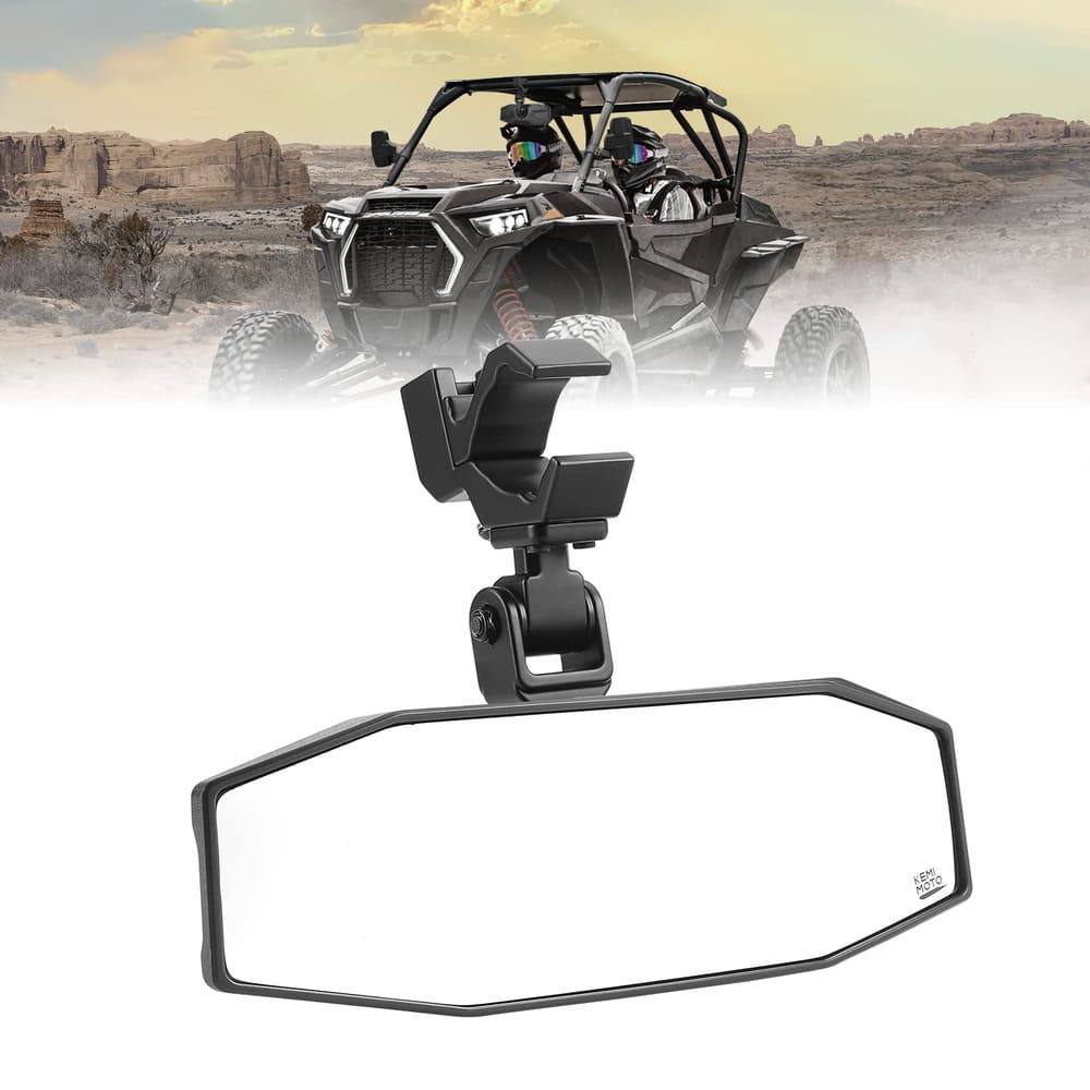 Kemimoto UTV Center Mirrors 1.5"/2" Roll Cage Bar