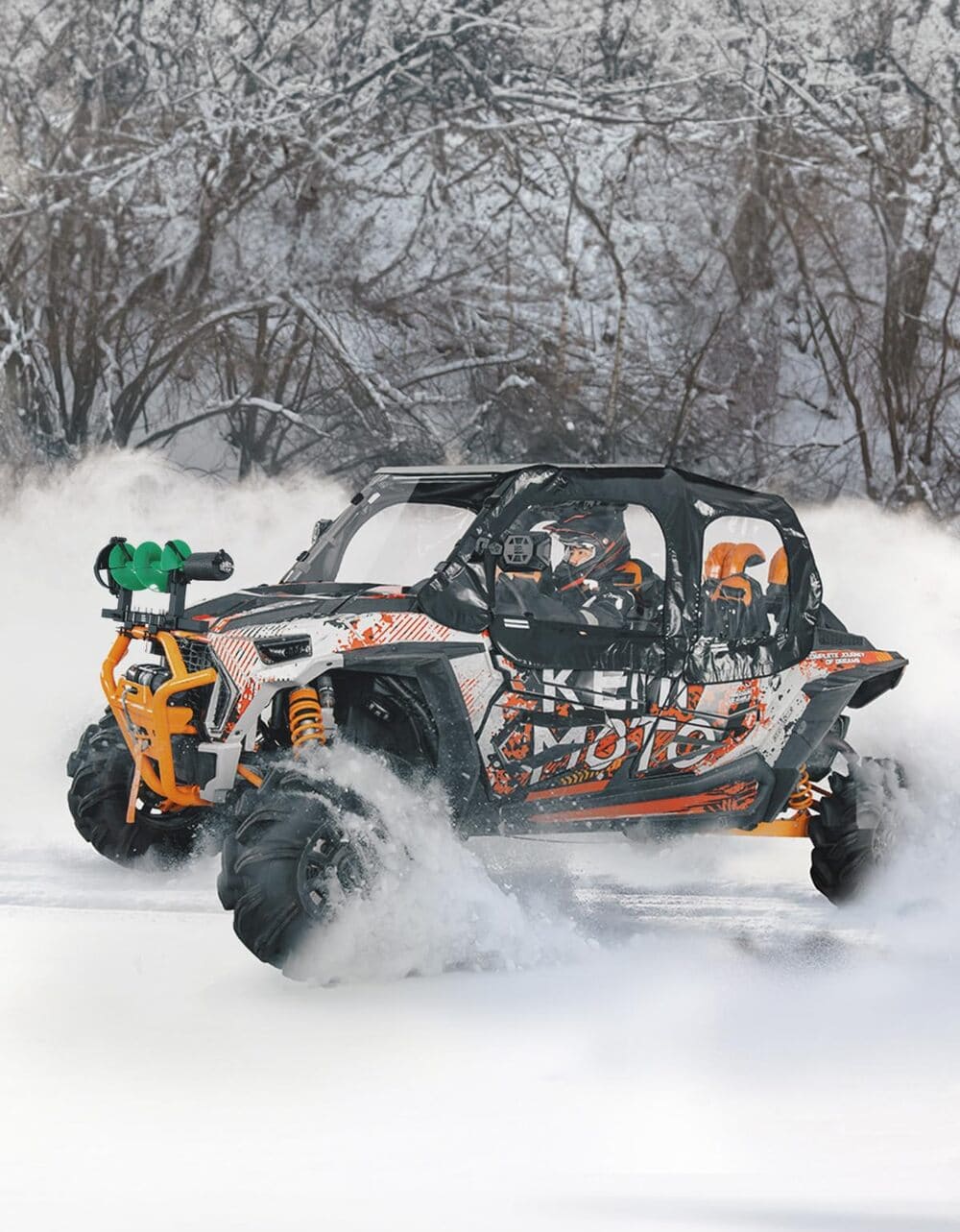Kemimoto UTV Ice Auger Holder for 1.65''-2'' Roll Bar