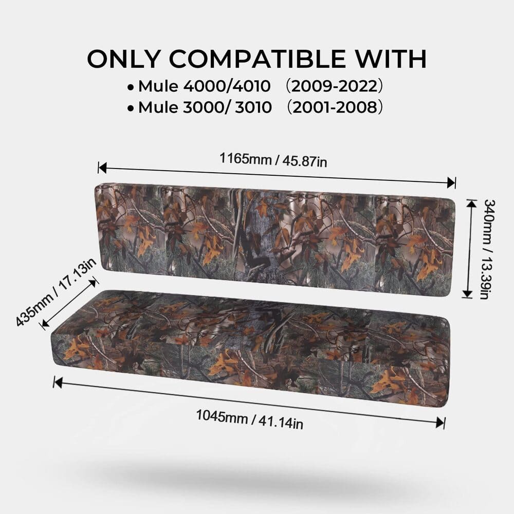 Kemimoto UTV Kawasaki Mule 3000/3010/4000/4010 Camo Seat Cover