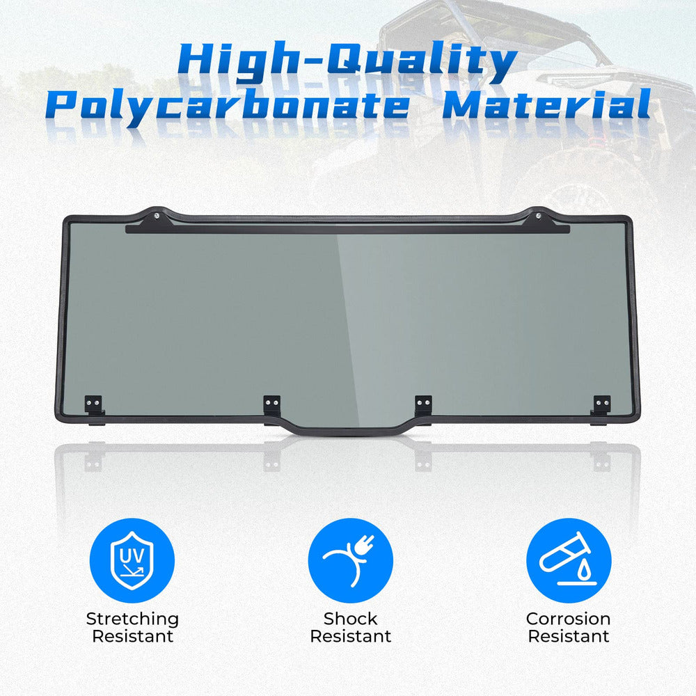 Kemimoto Polaris Ranger UTV Tint Hard Roof Rear Windshield