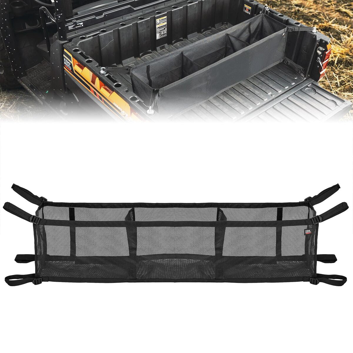 Kemimoto UTV Rear Bucket Storage Net