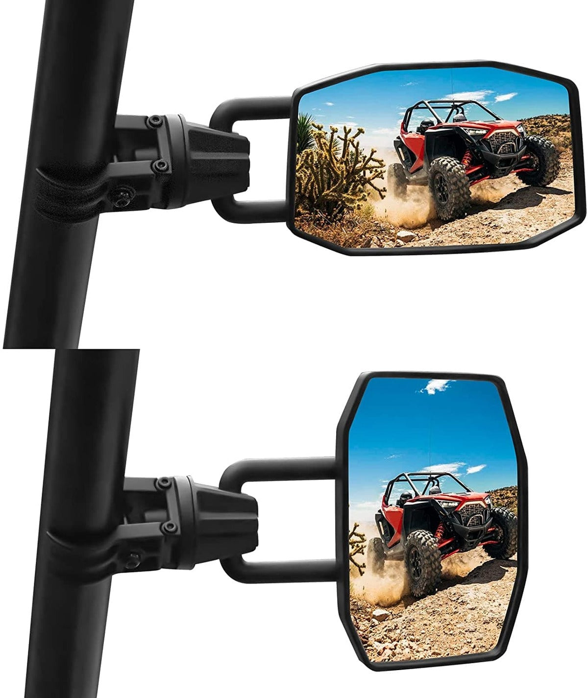 Kemimoto UTV Side View Mirrors 1.75"/2.0" Roll Bar