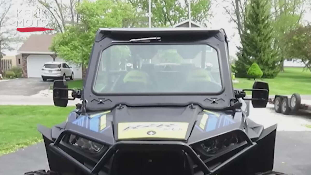 Kemimoto UTV Side View Mirrors 1.75"/2.0" Roll Bar