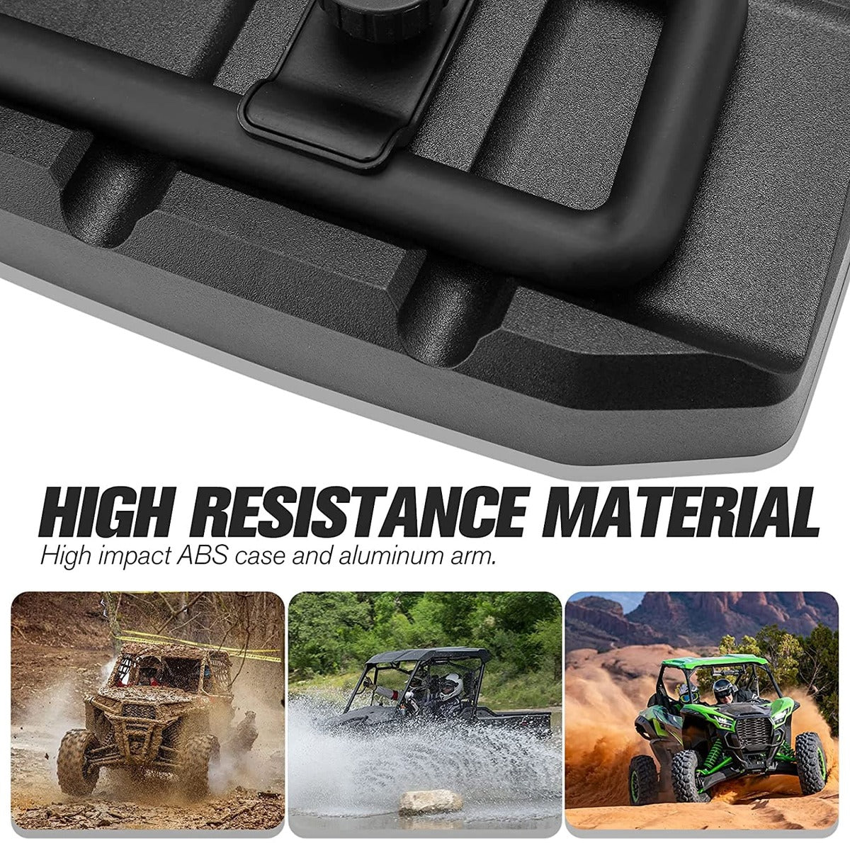 Kemimoto UTV Side View Mirrors 1.75"/2.0" Roll Bar