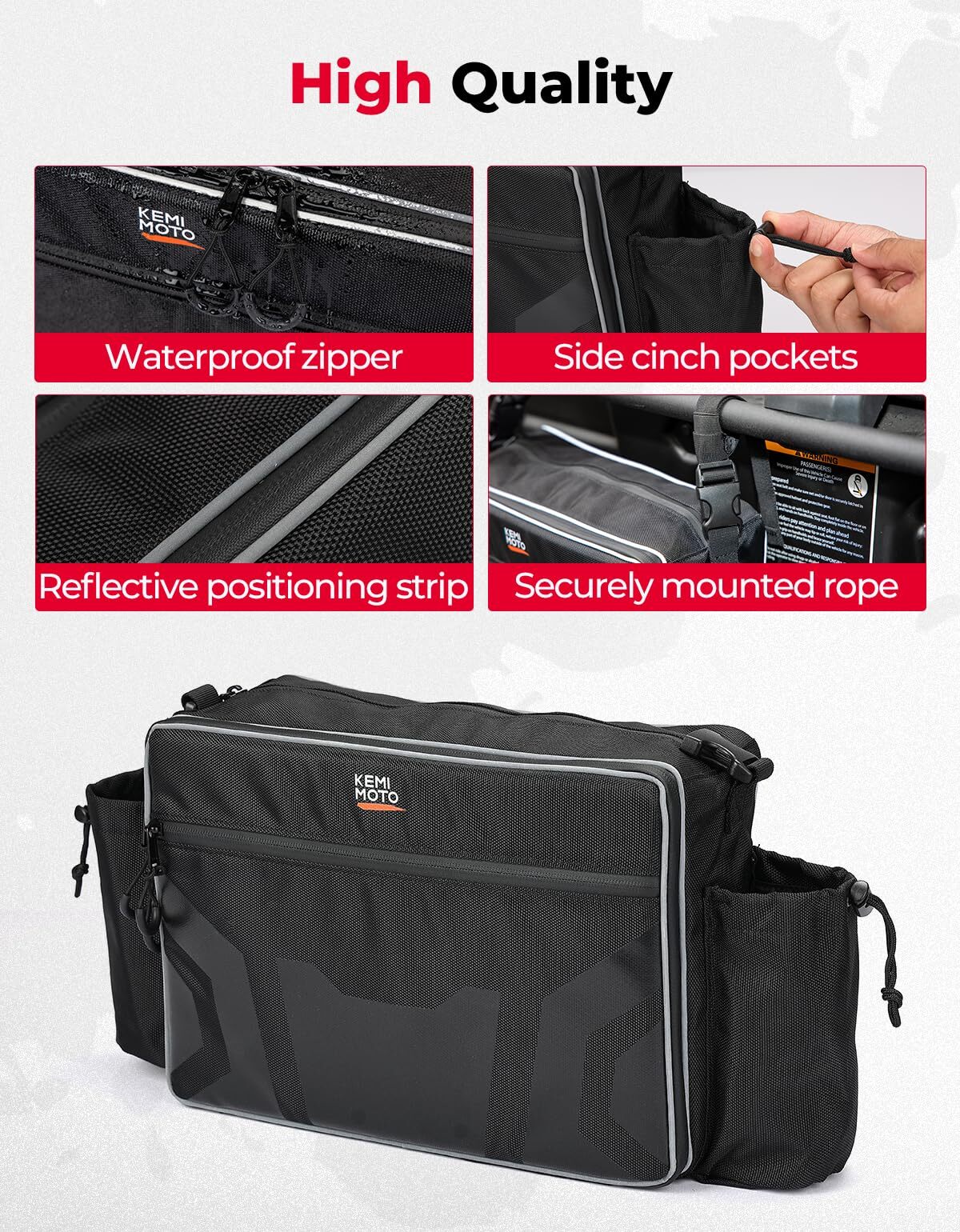 Kemimoto Honda Pioneer 1000-6 UTV Storage Bag