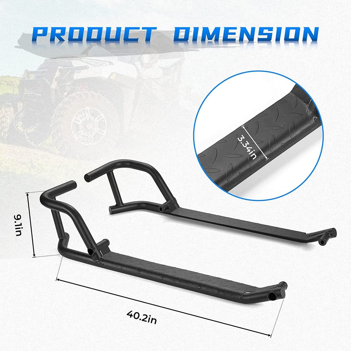 Kemimto '18-'24 Polaris Ranger XP 1000 Nerf Bars