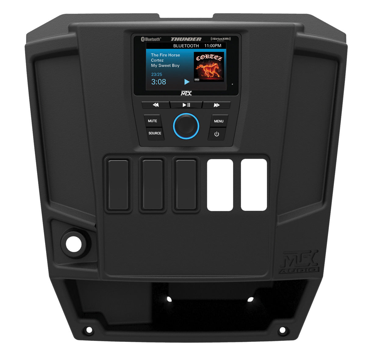 MTX Audio Polaris Ranger Side-by-Sides Mudrngrdk Dash Kit for Awmc3 Media Controller