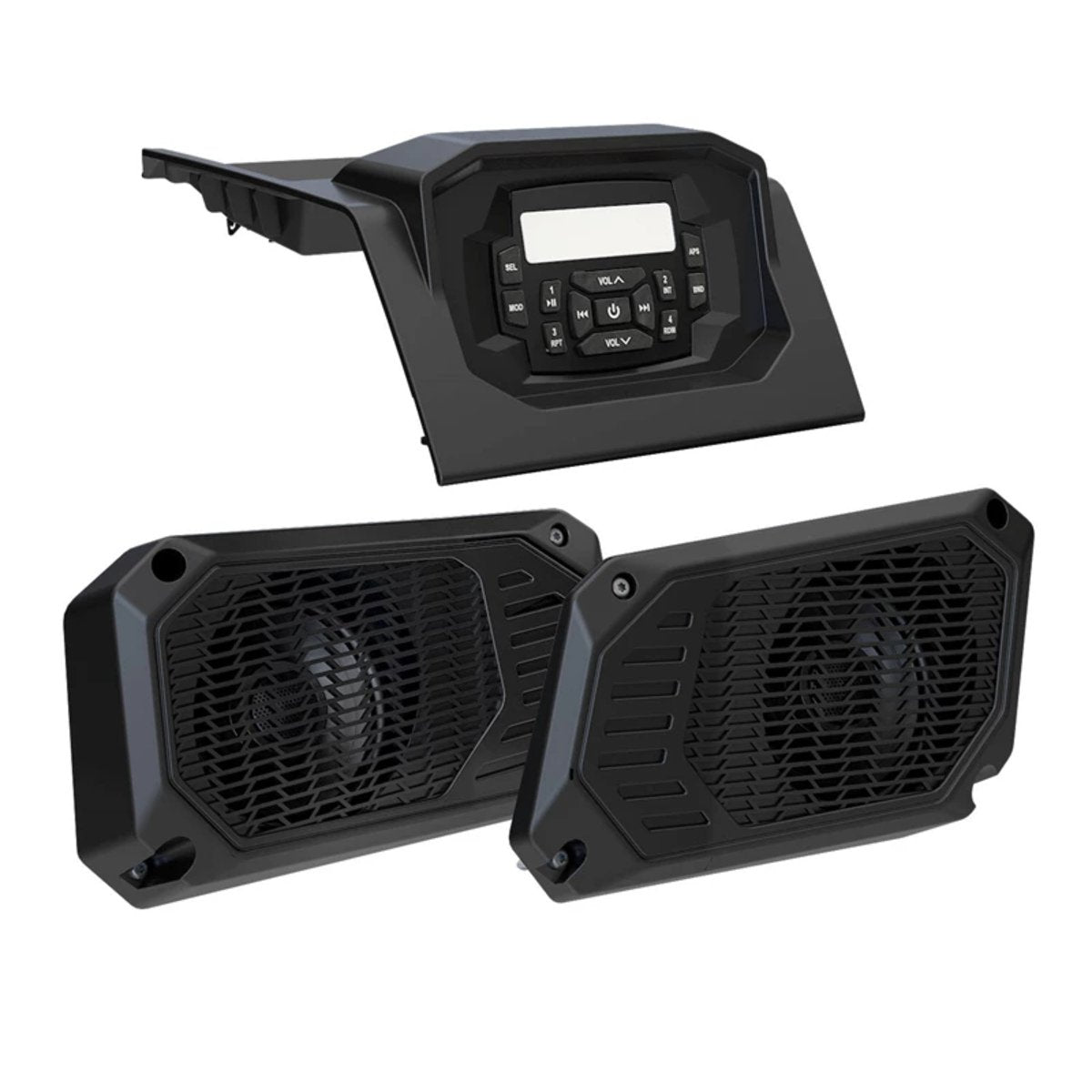 Polaris Ranger Bluetooth, Apple Control, AM/FM Dash Stereo & 2 X 5.25" Speakers by MB Quart