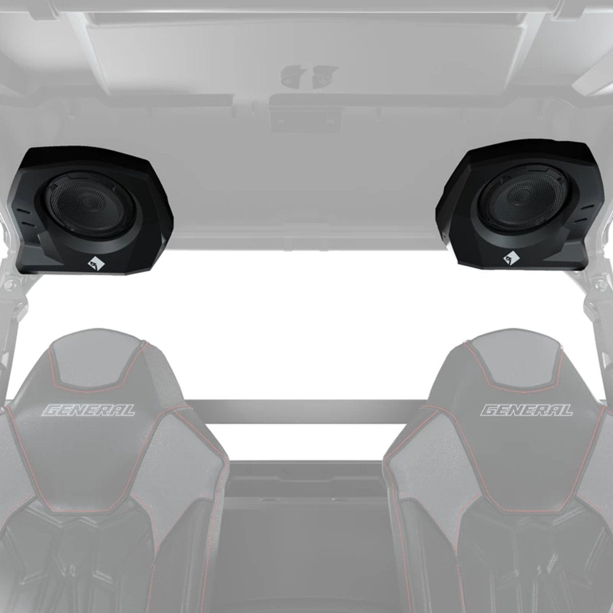 Polaris General Ride Command Audio Kit + Rear Speakers by Rockford Fosgate - Stage 2
