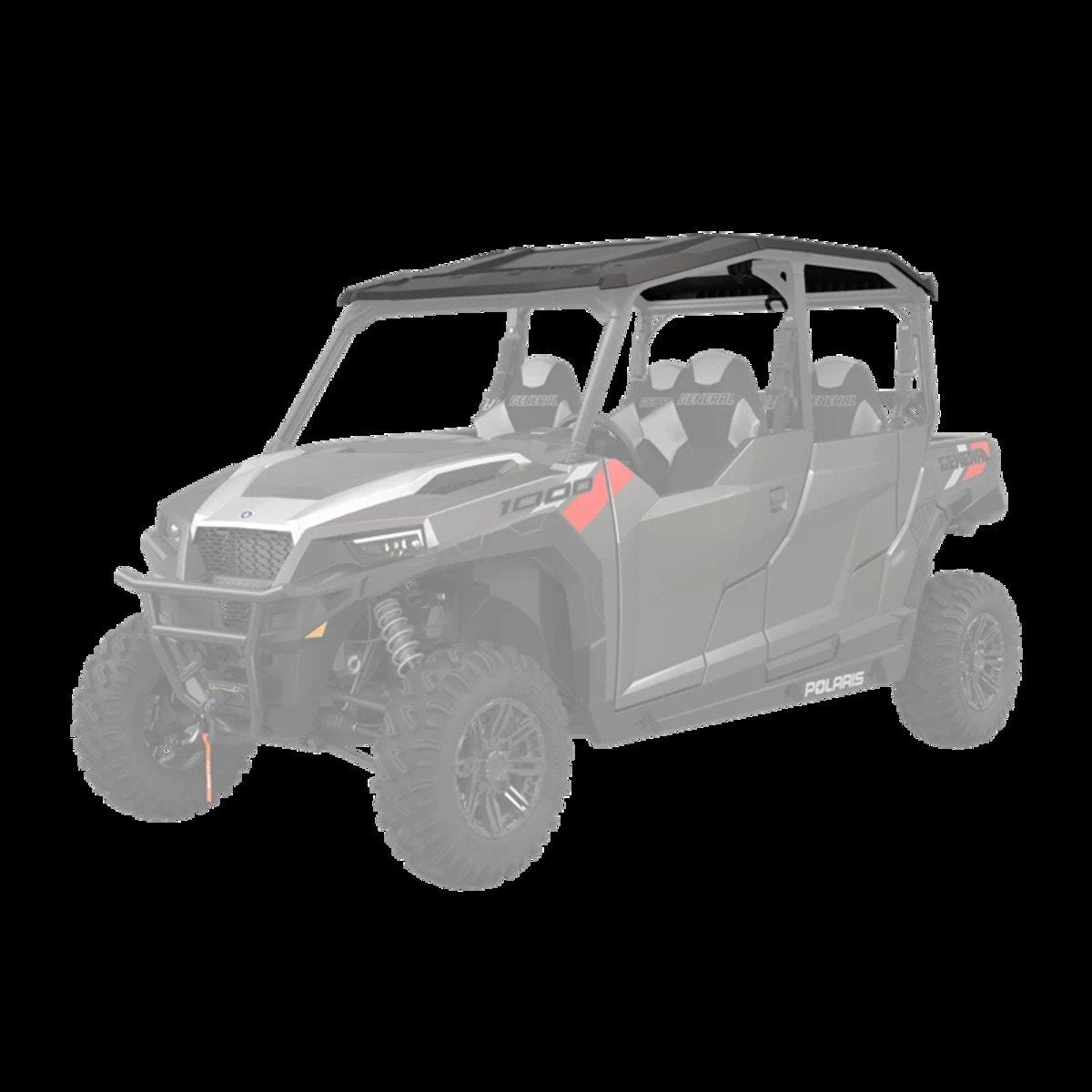 Polaris General XP 4 1000 Poly Sport Roof, Black - 4 Seat