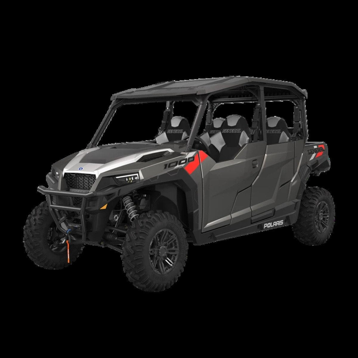 Polaris General XP 4 1000 Poly Sport Roof, Black - 4 Seat