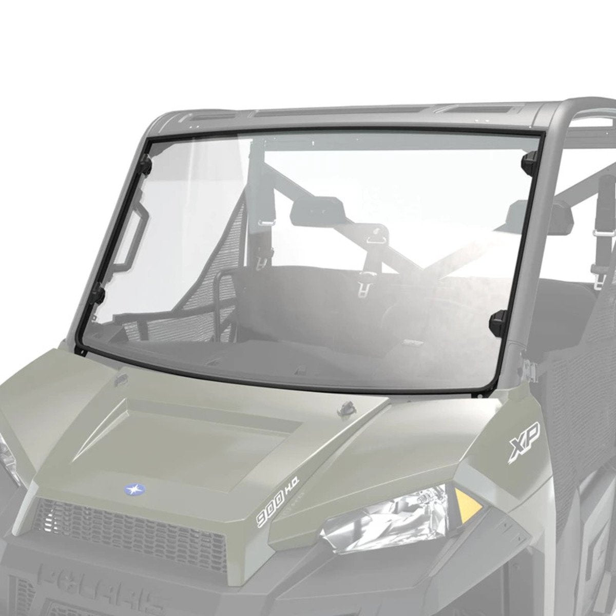 Polaris Ranger Hard Coat Poly Full Windshield - Clear