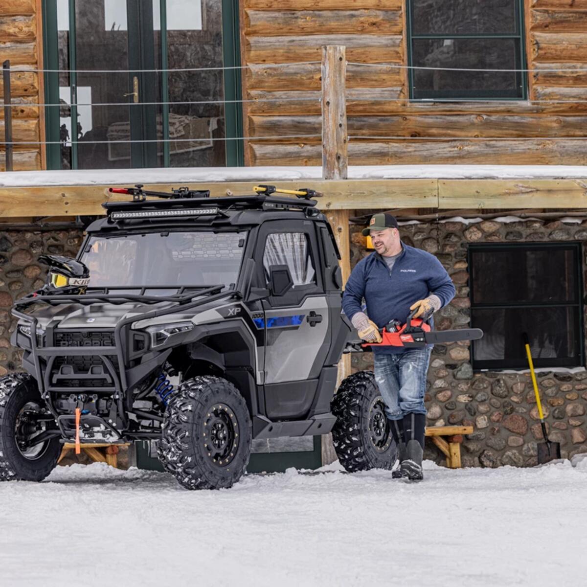Polaris Xpedition Hood Rack - Stock Bumper
