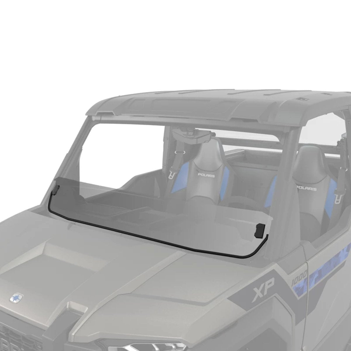 Polaris Xpedition Lock & Ride Hard Coat Poly Half Windshield