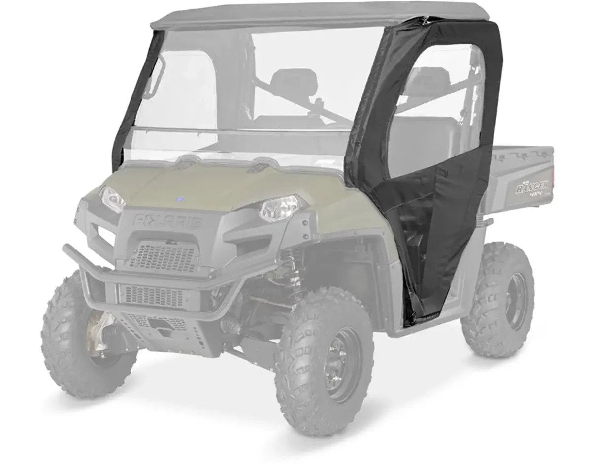 Polaris Ranger 570 Canvas Front Doors with Zippered Windows - Black