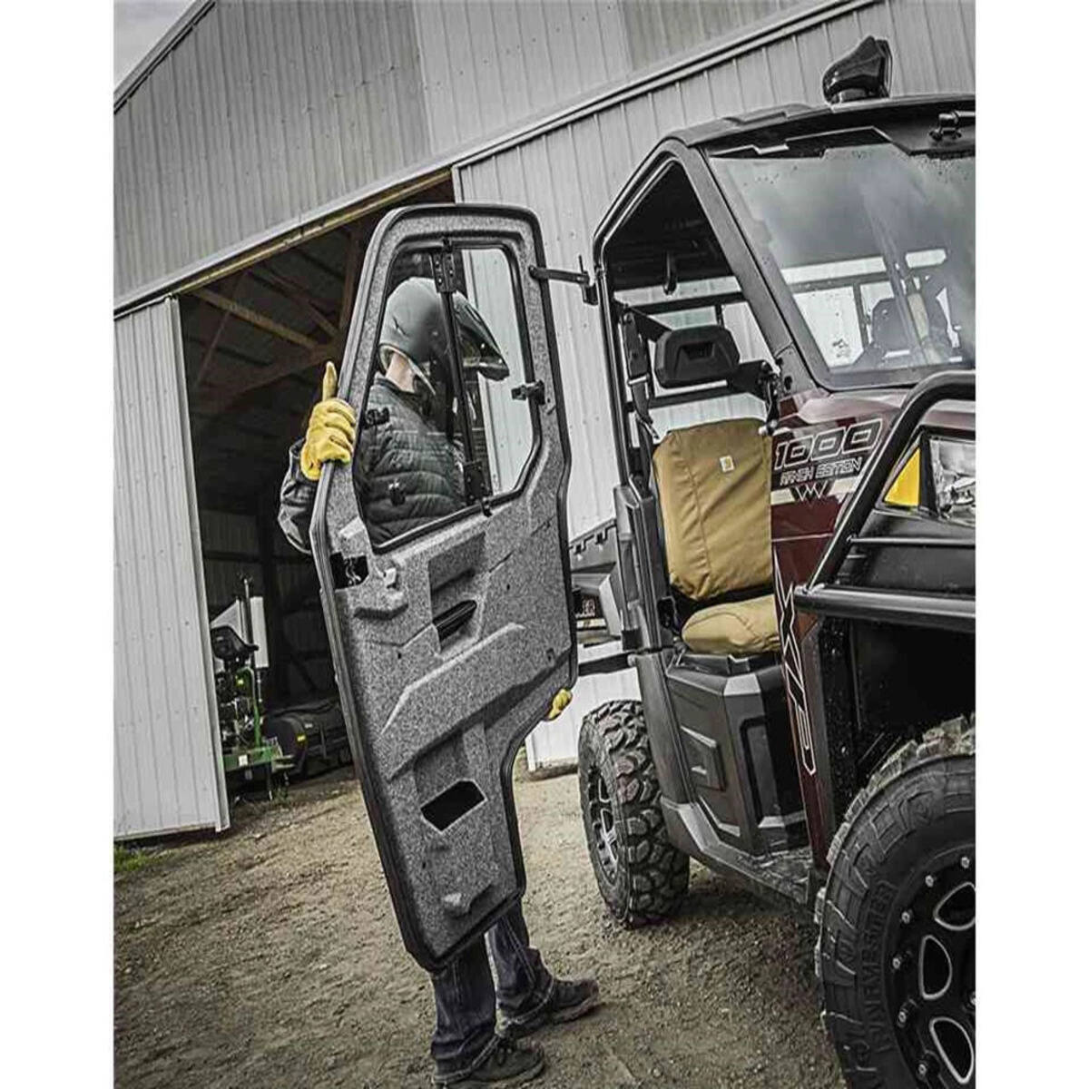 Polaris Ranger Hinged Window Doors - Poly