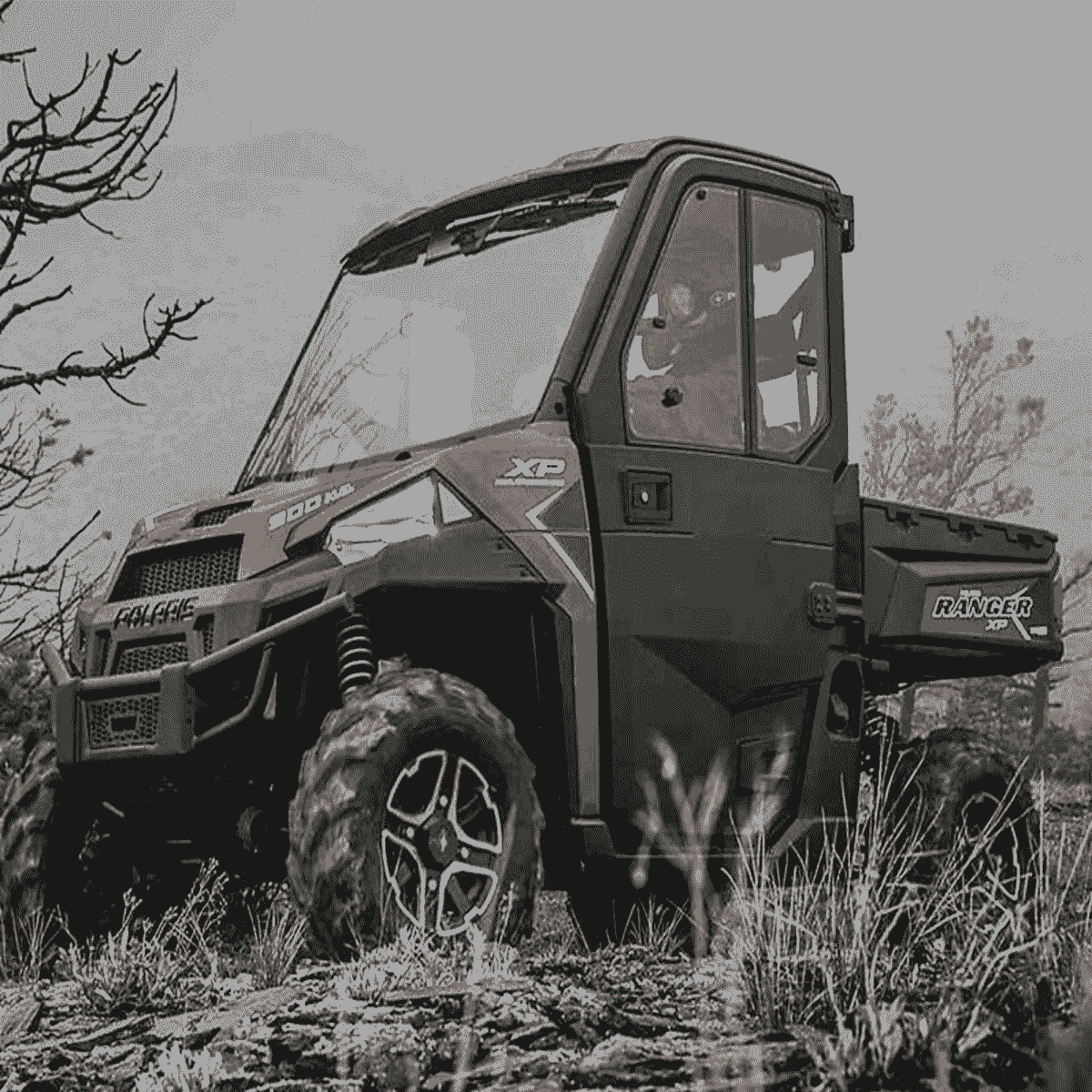 Polaris Ranger Hinged Window Doors - Poly