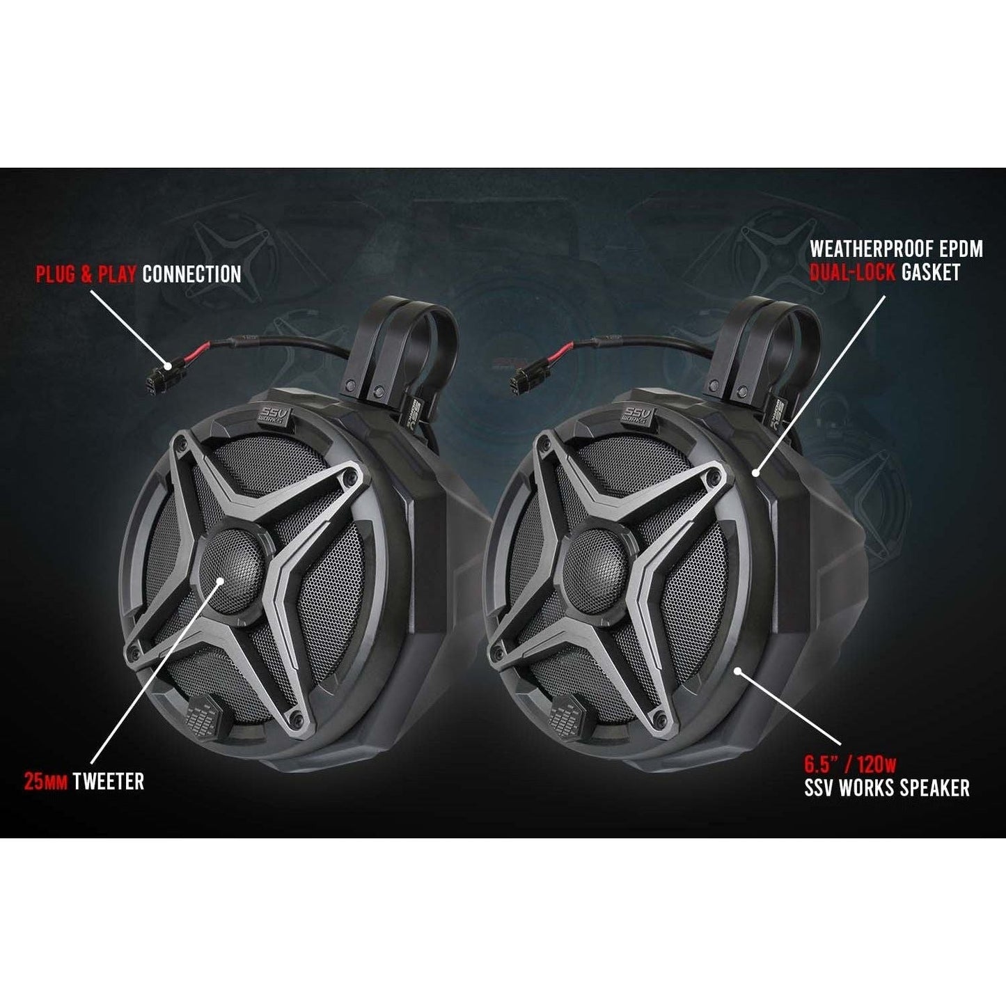 Polaris Ranger XP 1000 Ride Command A-Spec 5 Speaker Audio System
