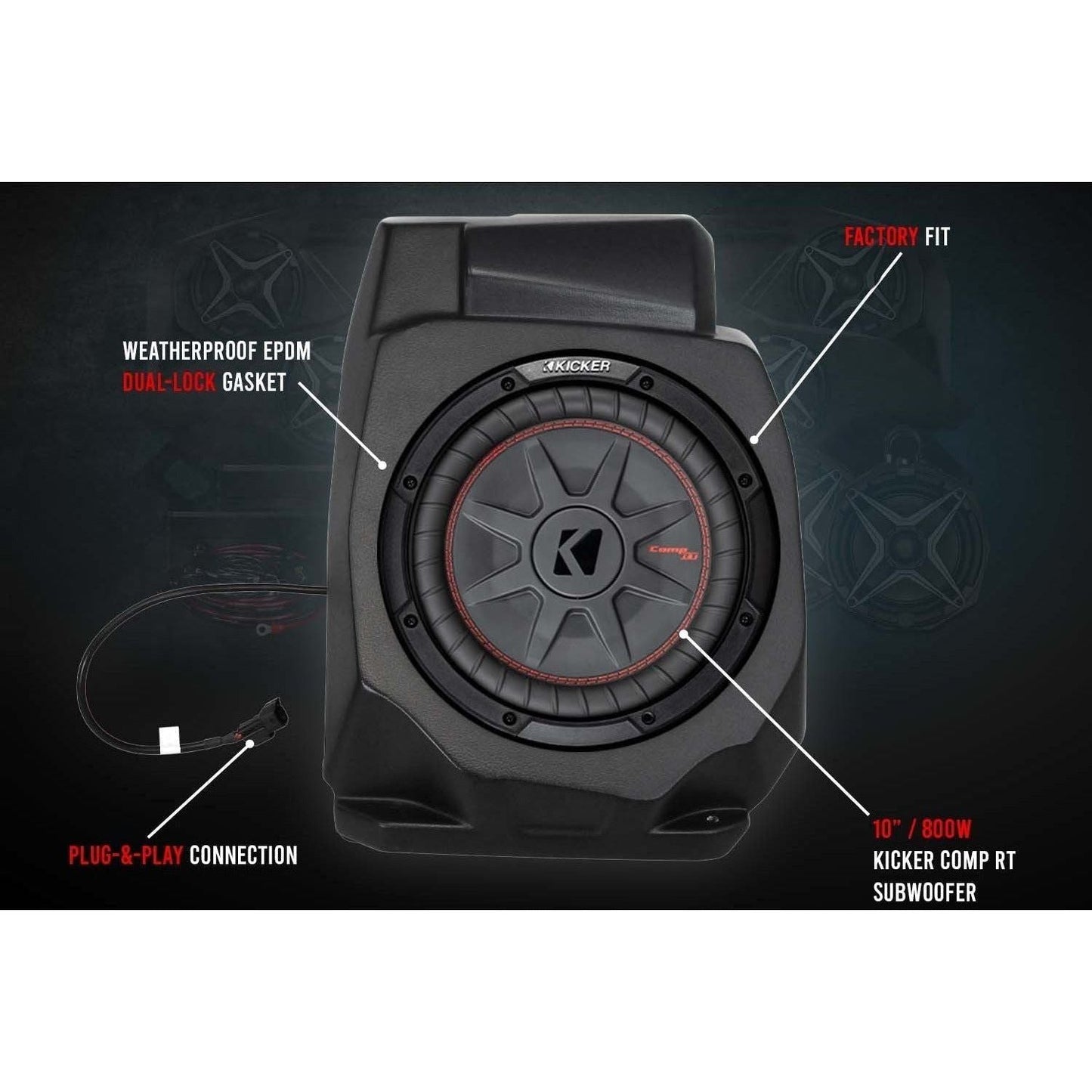 Polaris RZR Pro / Turbo R A-Spec 3 Speaker Plug-&-Play System