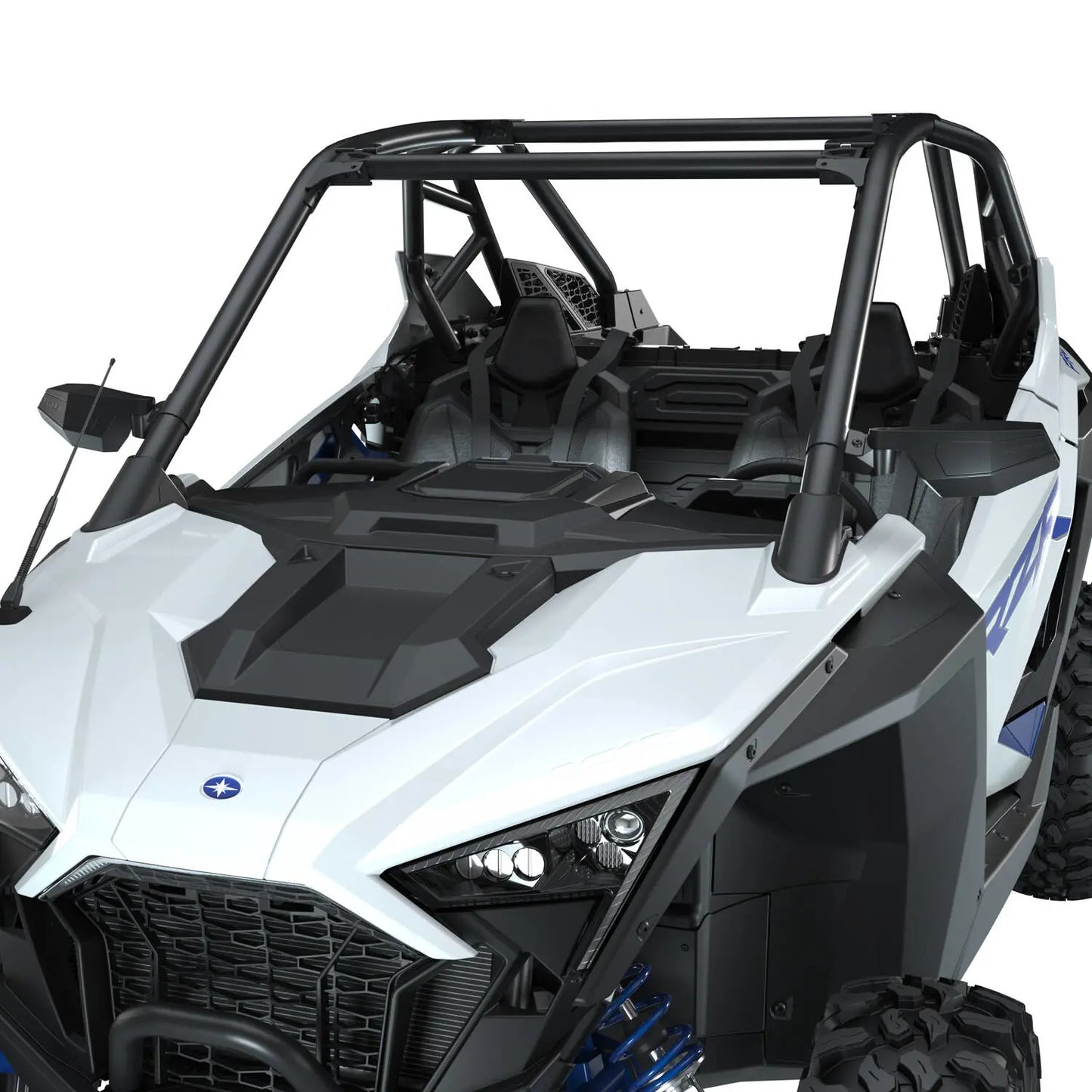 Polaris RZR Side View Adjustable Folding Mirrors Rops Mounted - Set of 2