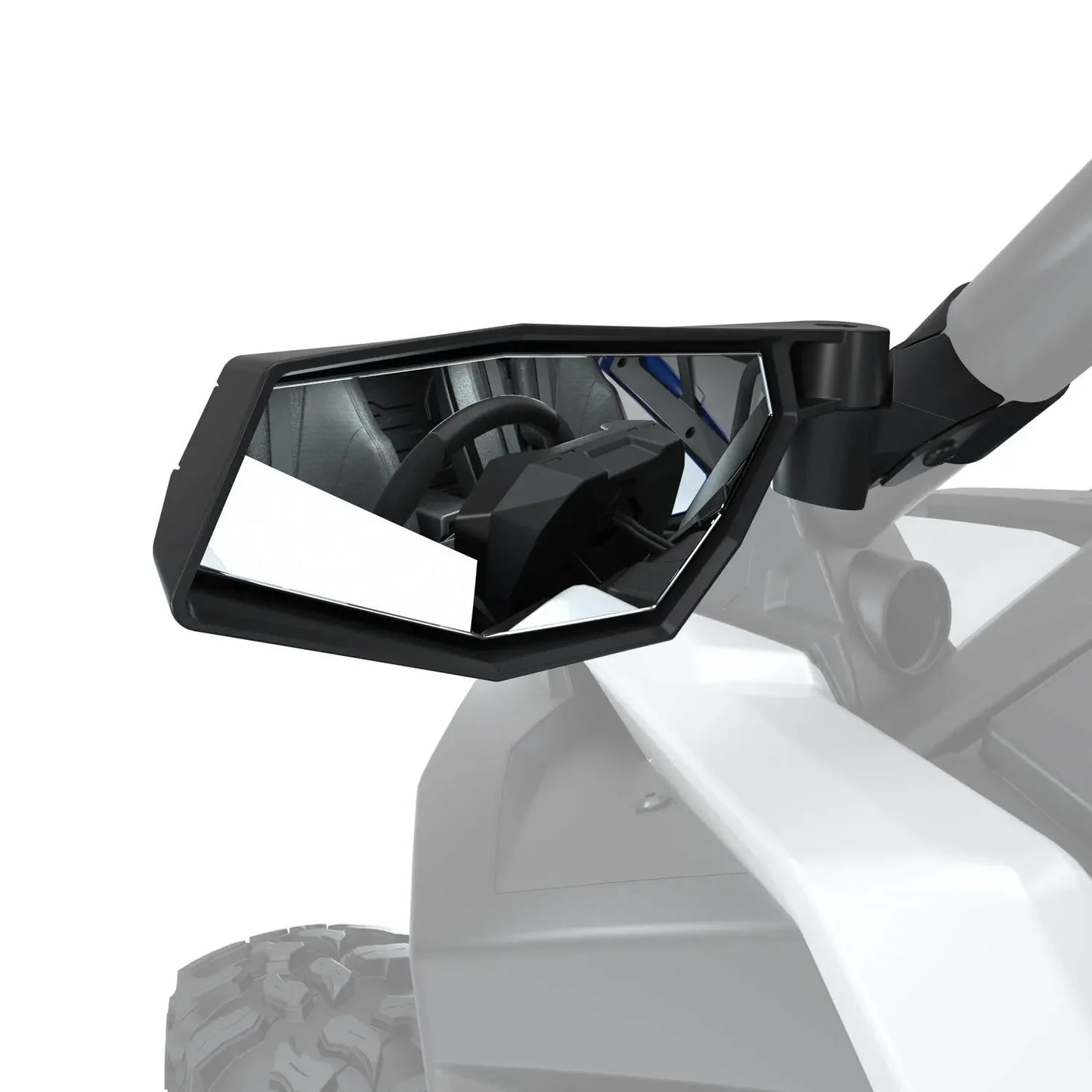 Polaris RZR Side View Adjustable Folding Mirrors Rops Mounted - Set of 2