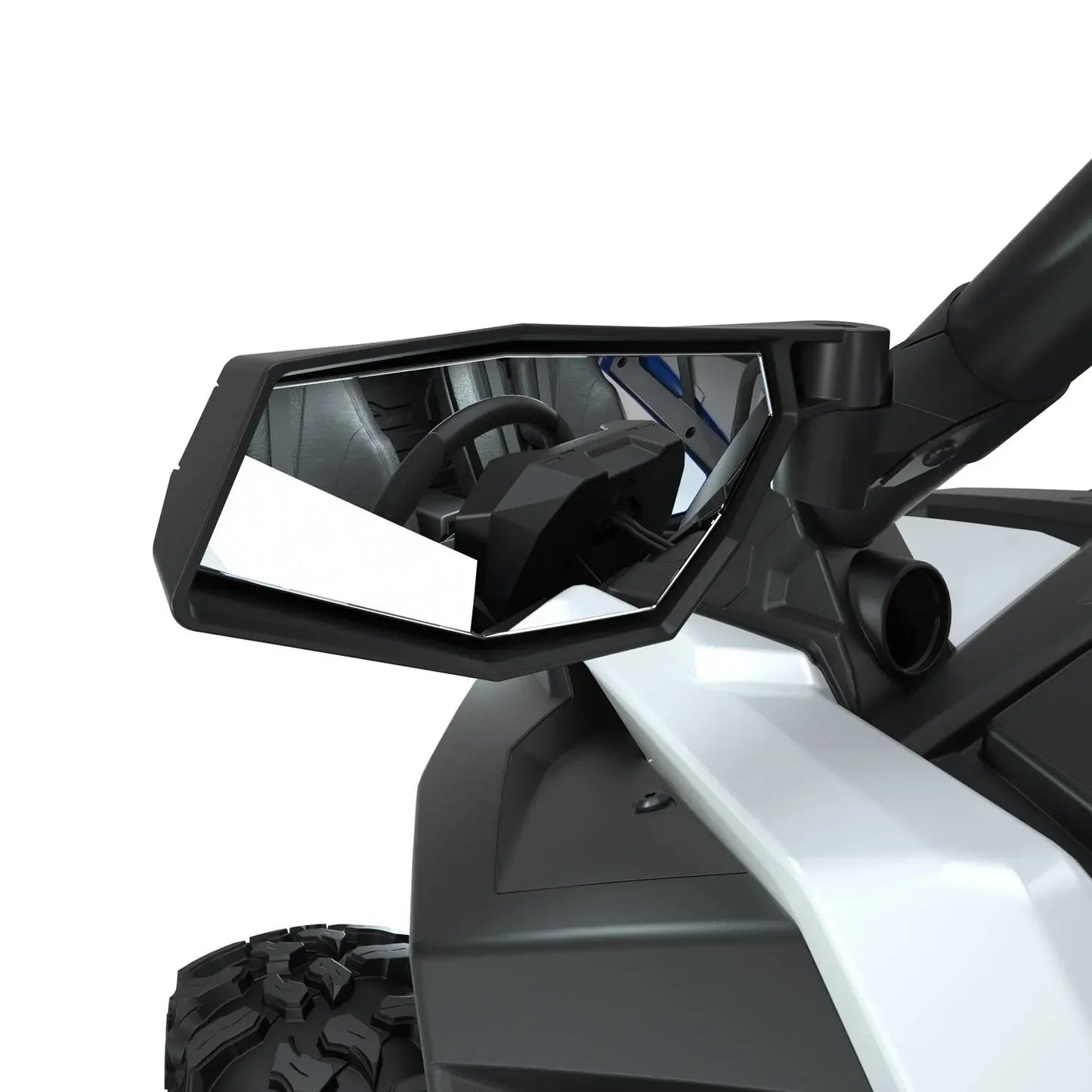 Polaris RZR Side View Adjustable Folding Mirrors Rops Mounted - Set of 2