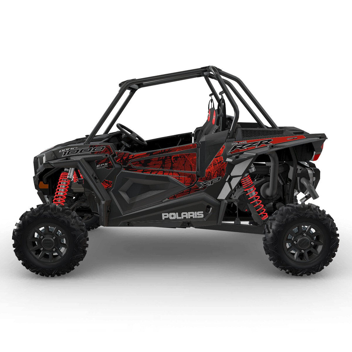 Polaris RZR XP 1000 Lower Half Door Inserts in Black - Two Count