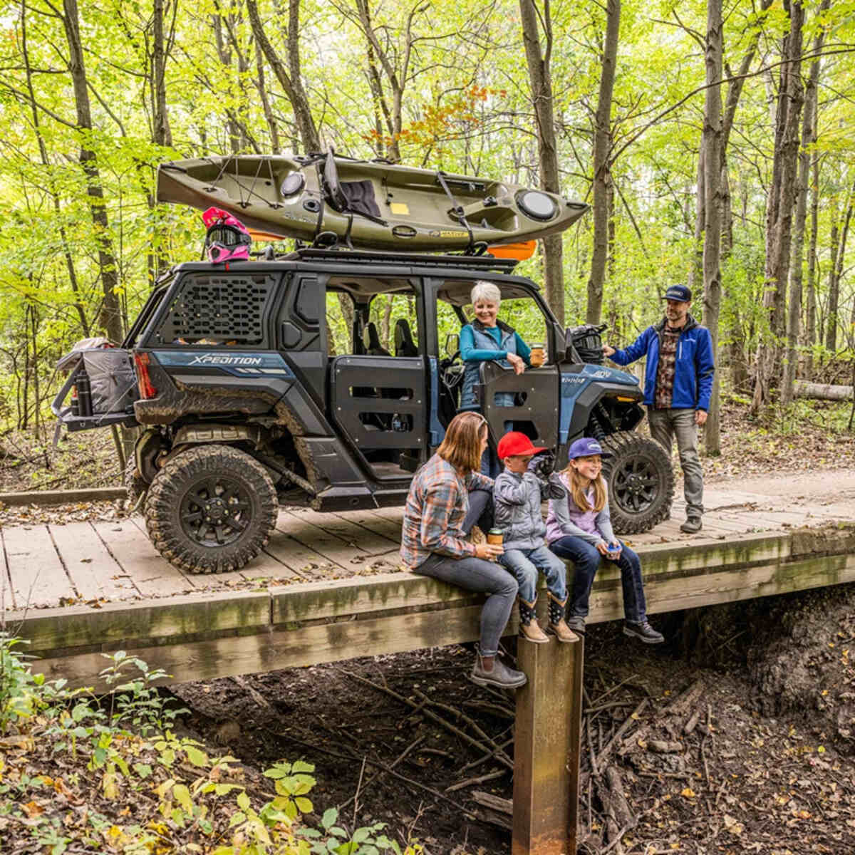 Polaris Xpediton Skeleton Half Doors - Rear