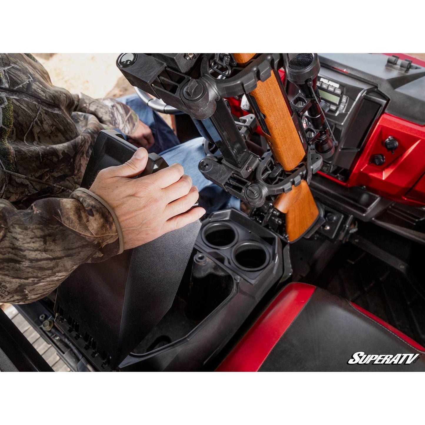 Polaris Ranger XP 900 Floor Mounted Gun Holder