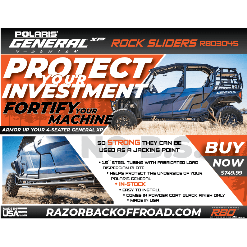 Polaris General XP 4 1000 Rock Sliders
