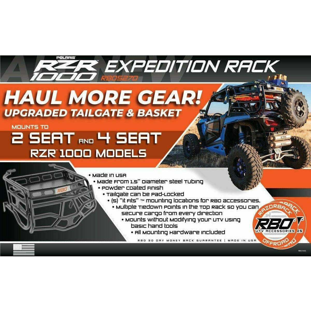Polaris RZR Gen 2 Expedition Rack