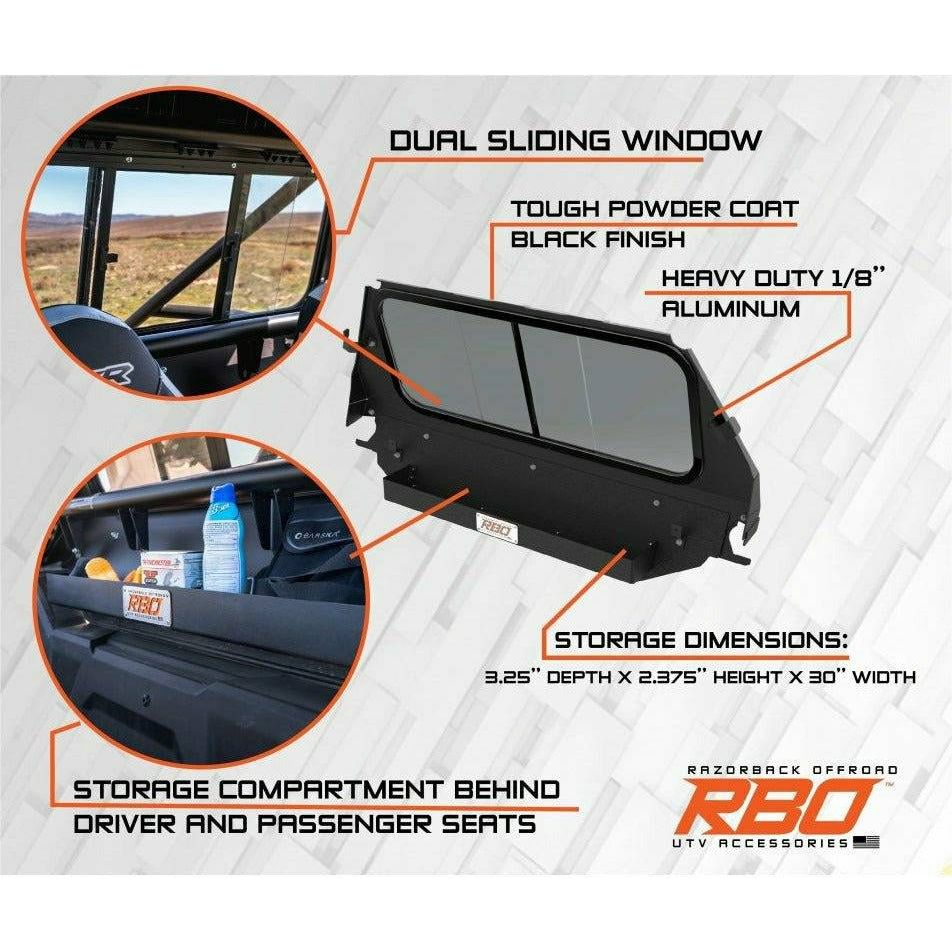 Polaris RZR Trail Rear Sliding Windshield