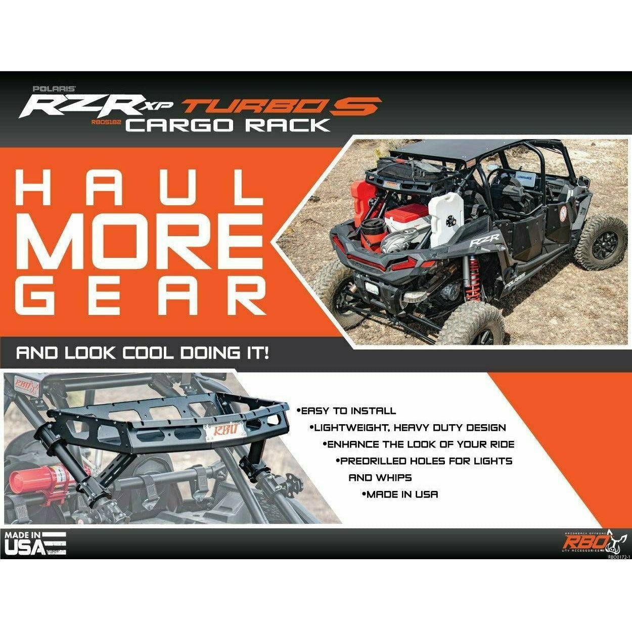 Polaris RZR Turbo S Cargo Rack
