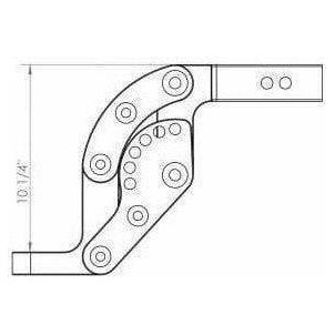2" Clear Anodized Hitch Receiver 10" Drop 10K