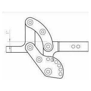 2" Clear Anodized Hitch Receiver 10" Drop 10K