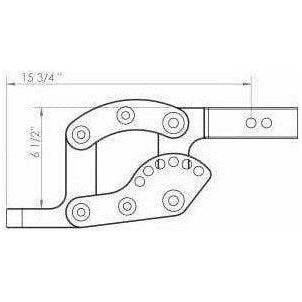 2" Clear Anodized Hitch Receiver 10" Drop 12K