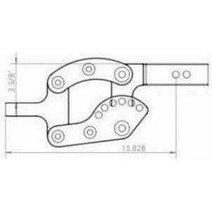 2" Clear Anodized Hitch Receiver 7" Drop 10K