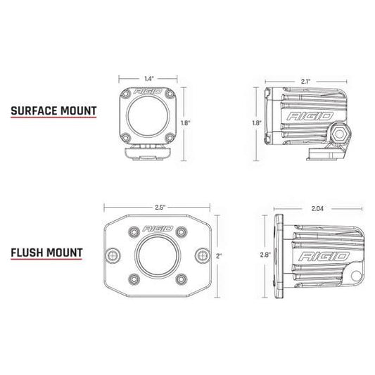 Ignite Series Flush Mount Backup Light Kit