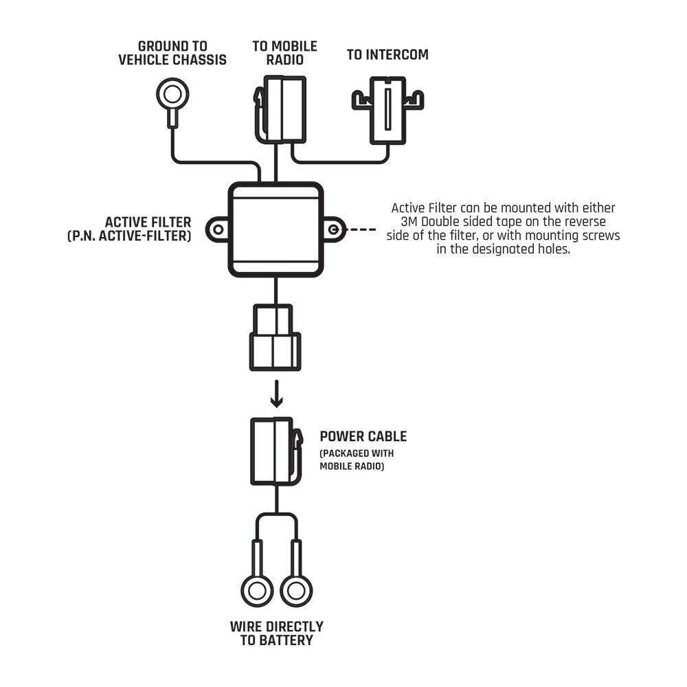 Active Noise Filter for Radio and Intercom Systems