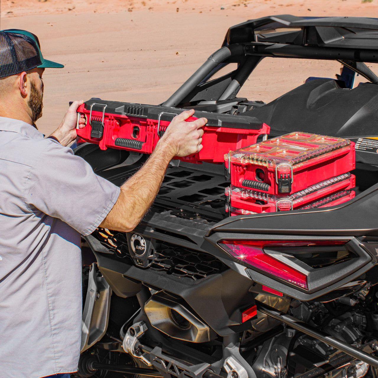 Can Am Maverick R Milwaukee Packout Bed Mount