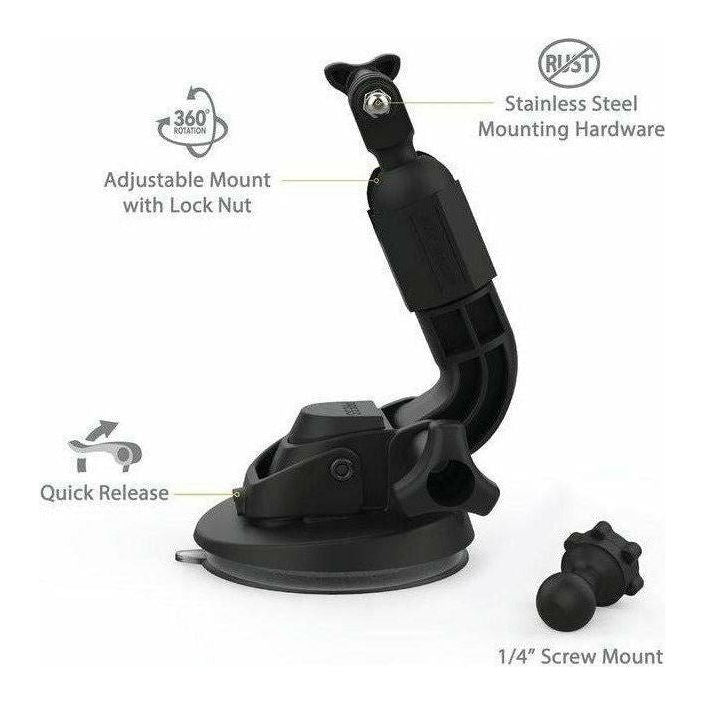 TerraClamp Suction Cup Action Camera Mount